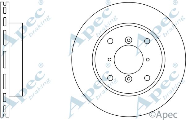 APEC BRAKING Тормозной диск DSK196